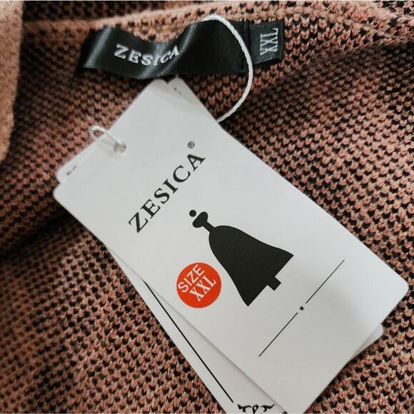 Zessica  Leopard Print Heavyweight Duster‎ Cardigan Sweater Plus Size XXL NEW!! - Picture 7 of 7